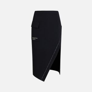 Asymmetric Smart Skirt Black