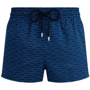 FISHY NET STRETCH SWIM SHORTS BLEU MARINE
